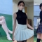 (4K 고화질) 테니스 스커트 룩북 / 니삭스 + 스타킹 + 앵클부츠 / 여친룩 / Tennis Skirt Lookbook / Stockings & Knee Socks