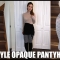 Elle Argyle Opaque Pantyhose Review  | Fall Pantyhose Styling in 4K