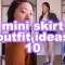 SUB)mini skirt outfit ideas 👠 *summer&fall* | 미니스커트 코디 룩북하울*여름가을*