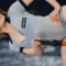 UMC런웨이 백설탕 씨스루 티셔츠 안에 보이는 란제리 Lingerie visible under a white UMC runway see-through t-shirt