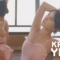 テラスでゆりかごのポーズ｜かわいいヨガ #kawaiiyoga #bikinifitness