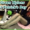 St Patrick’s Day –  Guinness and Cider Crown Float, Irish Beer Tasting Green Nylons Layering