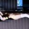 4k. 모델 지연, Jiyeon, Yellow lingerie pose