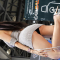 211003 Model 한민영 – gray sweater [2021 오토살롱위크 Auto Salon Week] 직캠