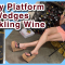 7 Inch Wedge Platform Sandals High Heels Shoes Try On, Mumm Sparkling Wine Tasting