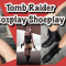 Cosplay Live Stream Shoeplay Pantyhose Nylons Try On, Lara Croft Tomb Raider Costume, Stockings