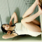 4k, Model Yeolmu, Beautiful model Yeolmu, Sitting on the window framer, #ilovebutter, 모델 열무