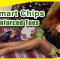 Snacks Tasting in Reinforced Toes Brown Nylons, Walmart Chips Eating, Legs Girl Model