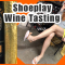 Flip Flops Shoeplay Flapping Wine Tasting  – Dangle Dangling, Sexy Legs Feet Girl Model