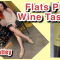 Flats Dangling Napa Valley Wine Tasting – California Red, Gold Ballet Shoe Play
