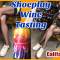 Nylons Shoeplay Wine Tasting – California Red Blend, Converse Shoe Dangling Dangle in Pantyhose