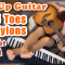 FeetUp Guitar in Separated T Nylons, Top of the World, Carpenters, Song Cover, Tights Hosiery Music
