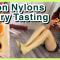 Colorful Nylons Dessert Tasting – Chinese Salted Egg Pastry in Tights Hosiery