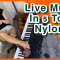 Music in Pantyhose Nylons, Live Stream Piano Guitar in Tights Hosiery Stockings