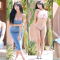 [4K 초고화질]☀️사막 집에서 청드레스 패션🌴 jean dress fashion in a sunlit desert house